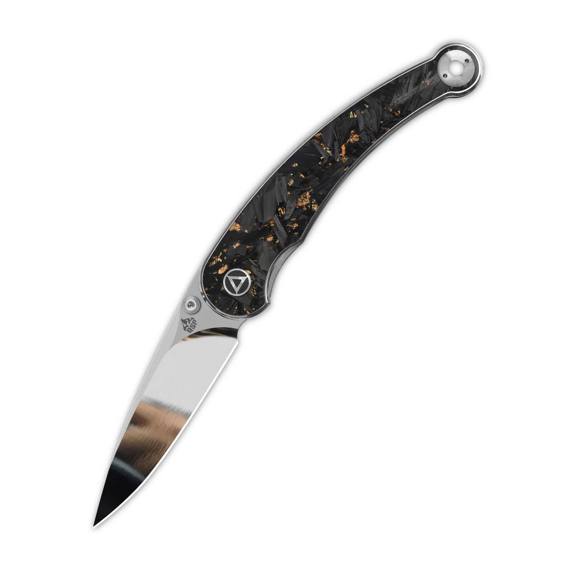 QSP Dolphin QS161-A 14C28N Blade Carbon Fiber Handle Liner Lock Folding Knife
