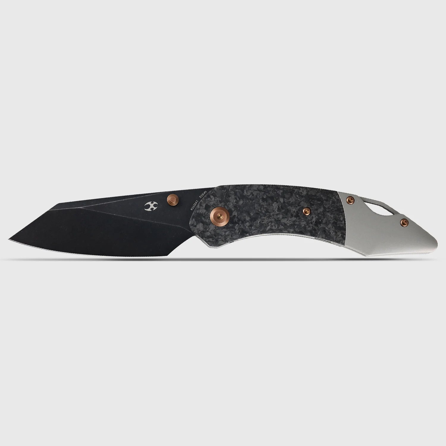 Kansept K9 K1151A1 CPM-S35VN Blade Carbon Fiber & Titanium Handle Bolster Liner Lock Folding Knife