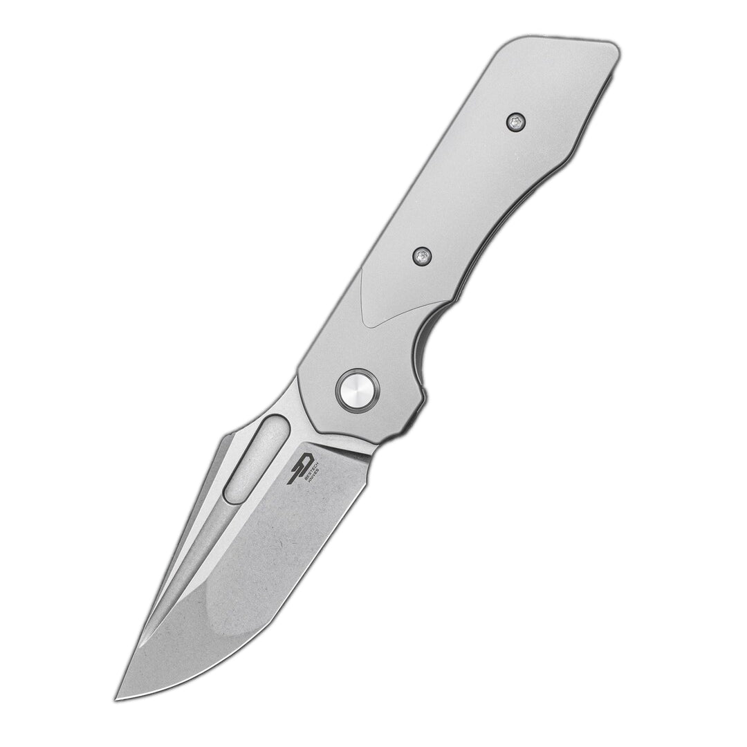 Bestech Dactyl BT2608B Magnacut Blade Titanium Handle Bolster Frame Lock Folding Knife