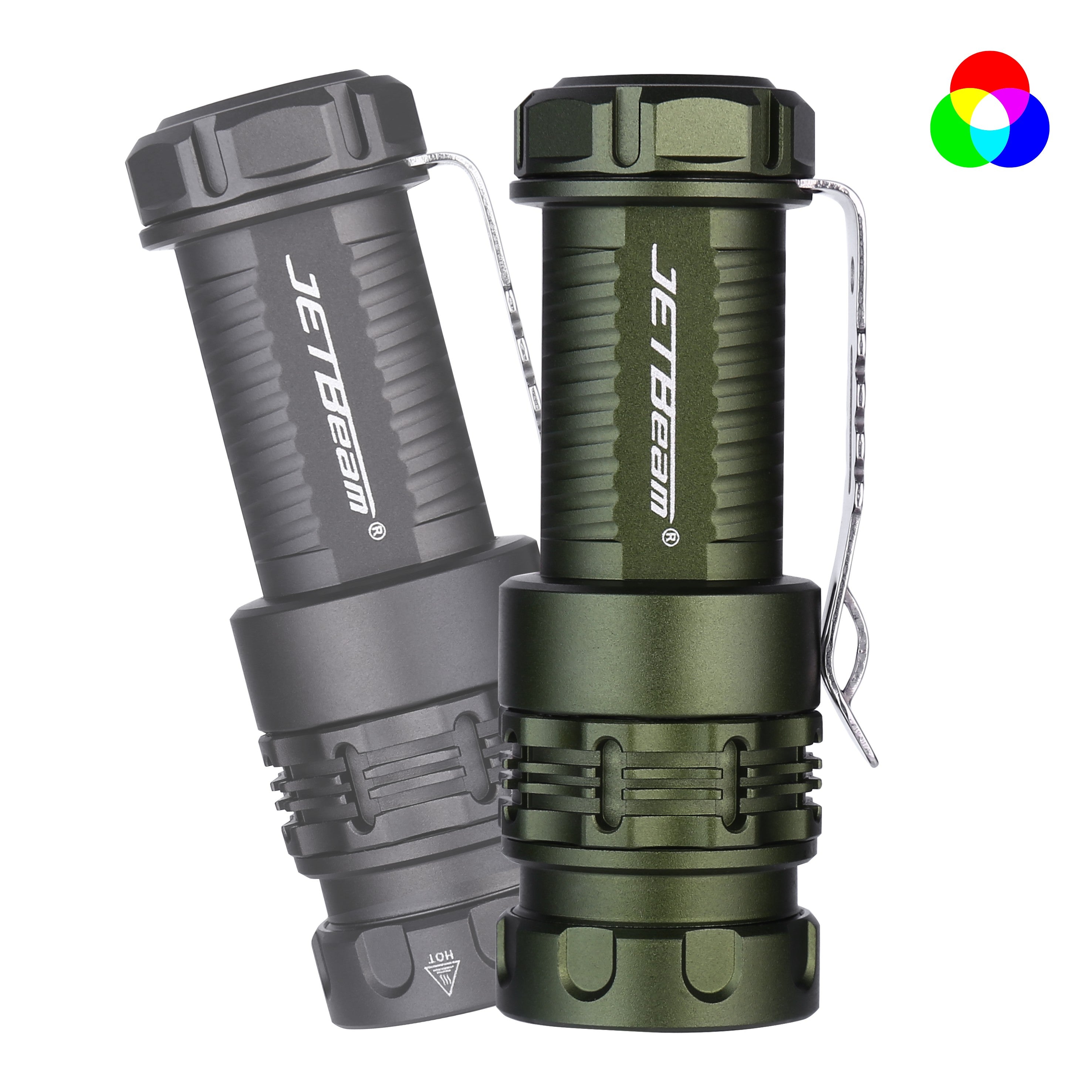Jetbeam RRT0 PRO 1680 Lumens EDC RGB Flashlight Magnetic Ring