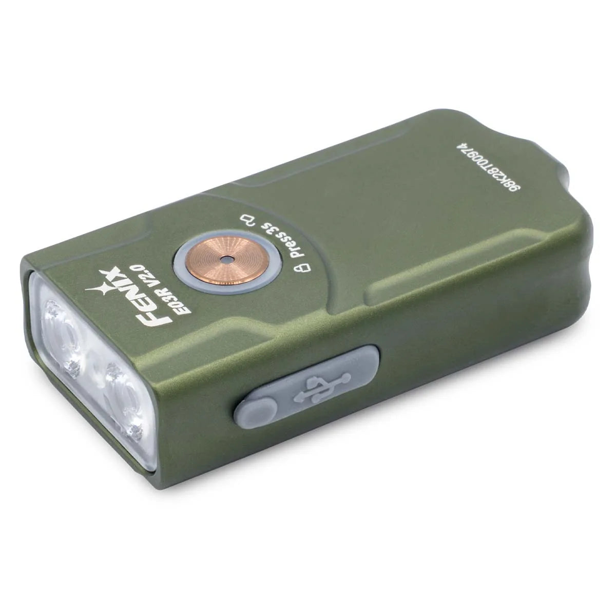 Fenix E03R V2 Keychain Flashlight 500 Lumens Red Light EDC Torch