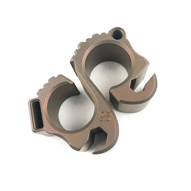 Koch Tools Solo 2.1 Bottle Opener Titanium Edc Gear Thickened version Anodized Bronze