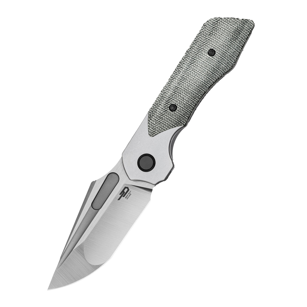Bestech Dactyl BT2608A Magnacut Blade Titanium with Micarta Handle Bolster Frame Lock Folding Knife