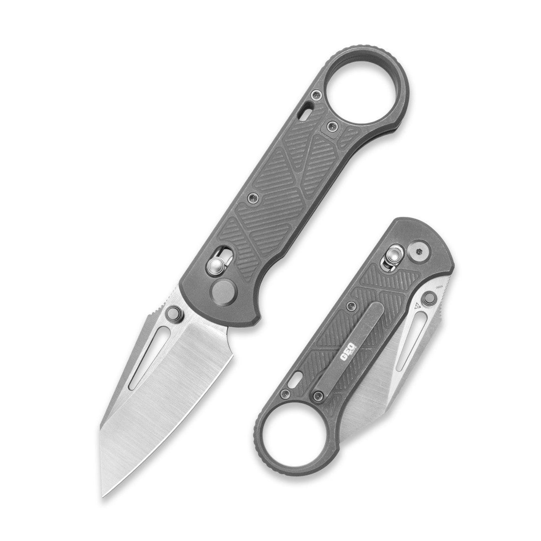 GEO Knife Aska GEO2511B M390 Blade Titanium Handle Crossbar Lock Folding Knife