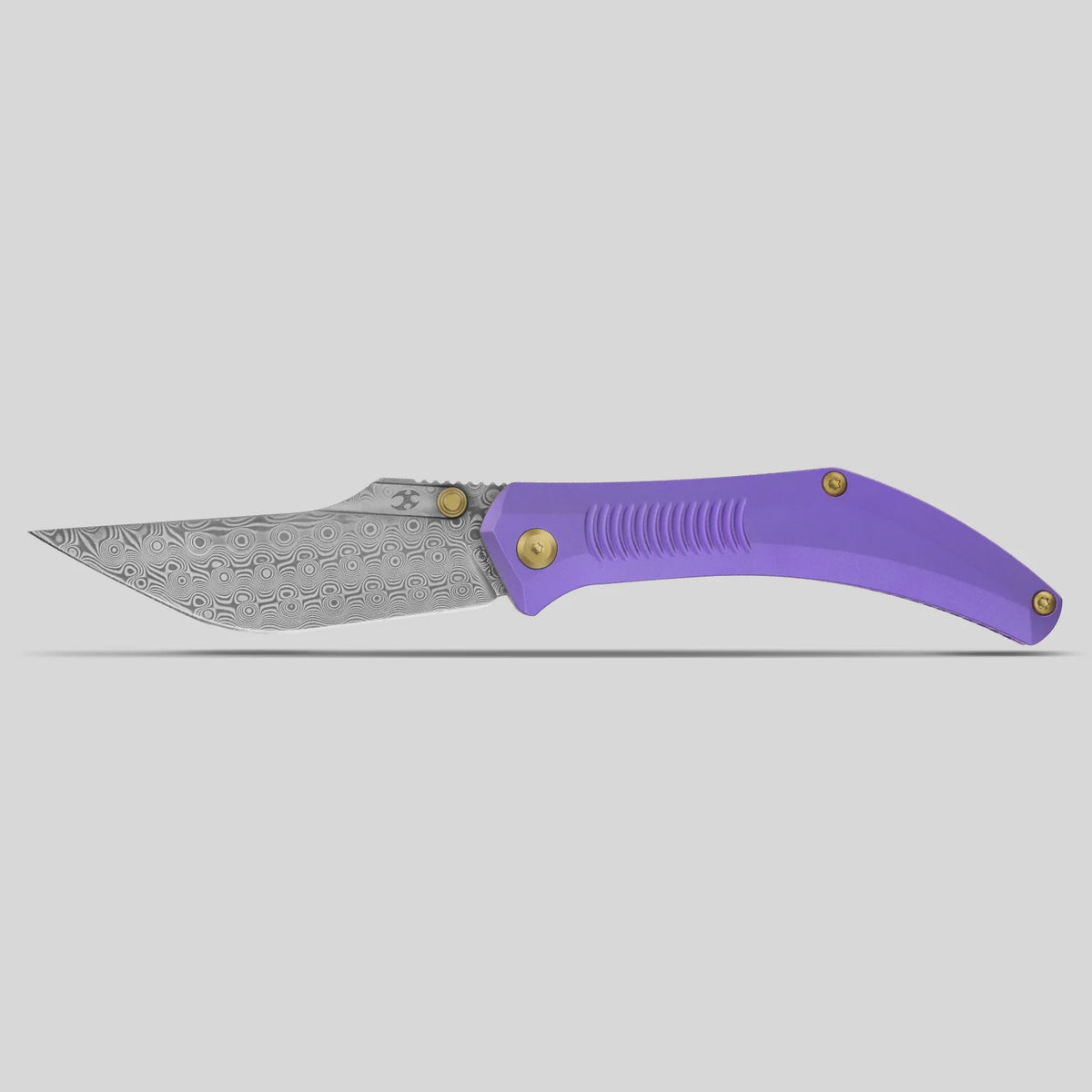 Kansept Navaja K1149A2 Damascus Blade Titanium Handle Frame Lock Folding Knife