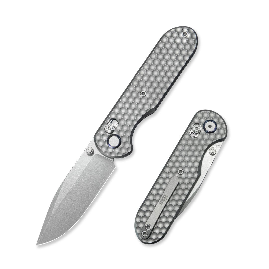 GEO Knife Ethereal Cutter GEO2402A M390 Blade Titanium Handle Crossbar Lock Folding Knife