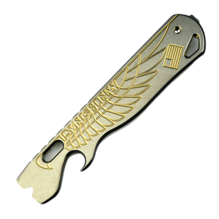 lynchNW V1.7 Double Wing Prybar 6AL-4V Titanium Anodization