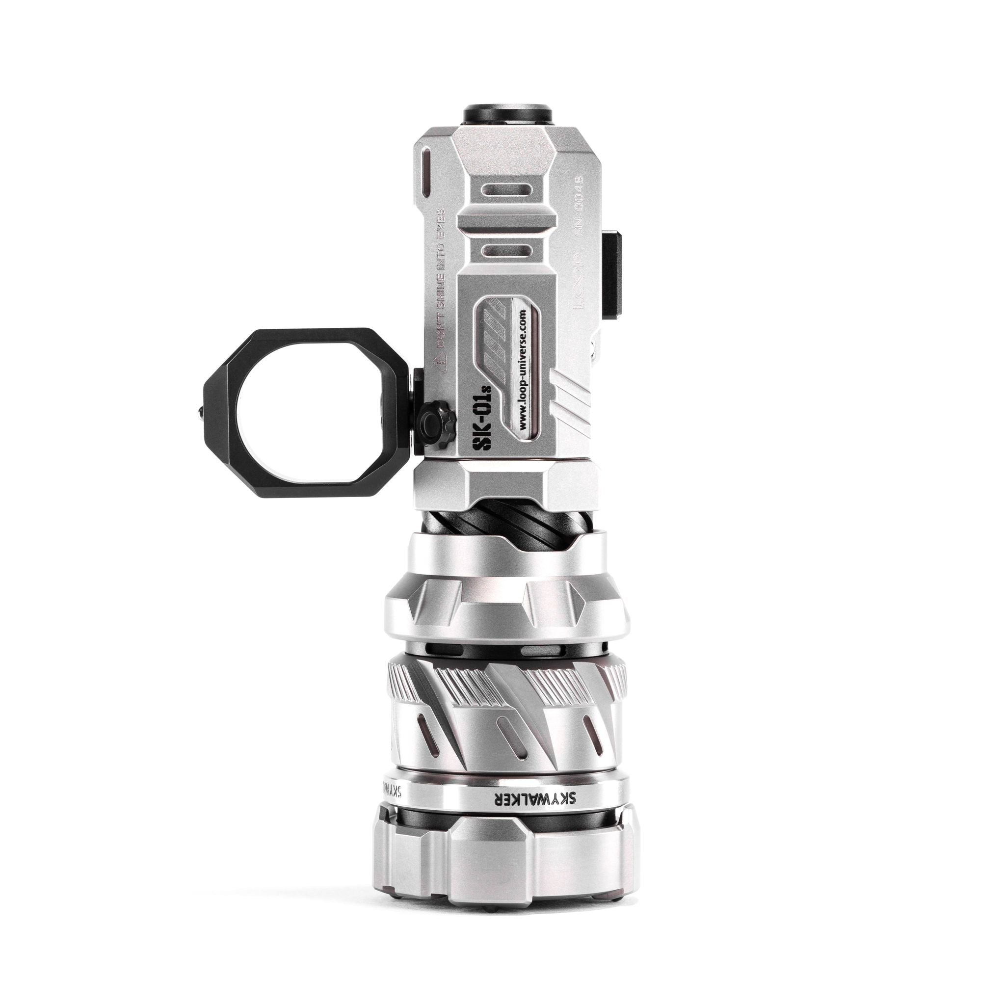 LOOP GEAR SK01s Skywalker Flashlight Focus Adjustable LEP Flashlight Titanium Alloy Silver