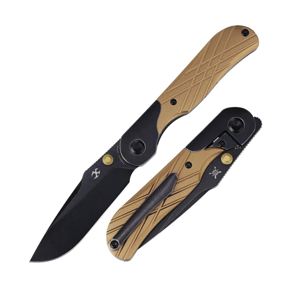 Kansept Lichen T2091A4 154CM Blade Aluminum Handle Bolster Lock Folding Knife