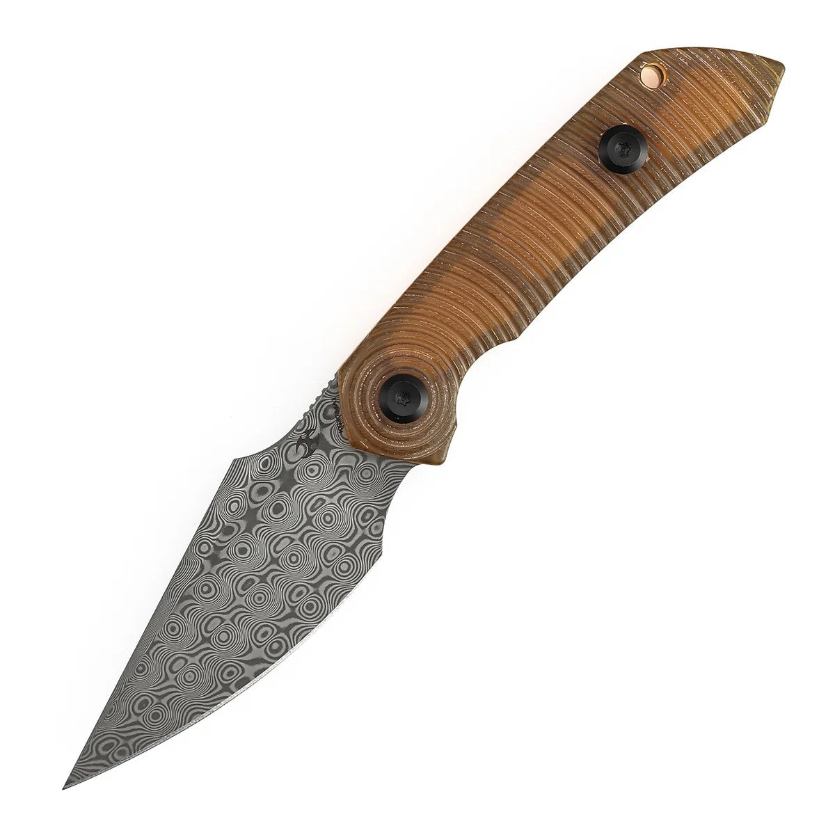 Kansept Fenrir KG3034A1 Damascus Blade PEI Handle Fixed Blade Knife