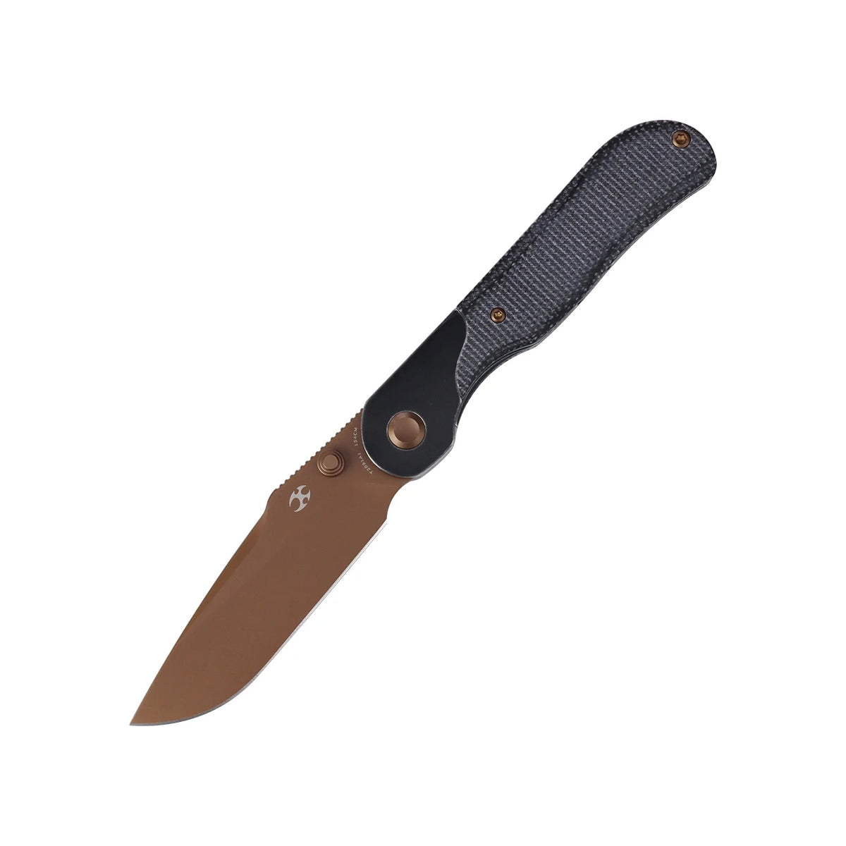 Kansept Lichen T2091A1 154CM Blade Black Micarta Handle Bolster Lock Folding Knife