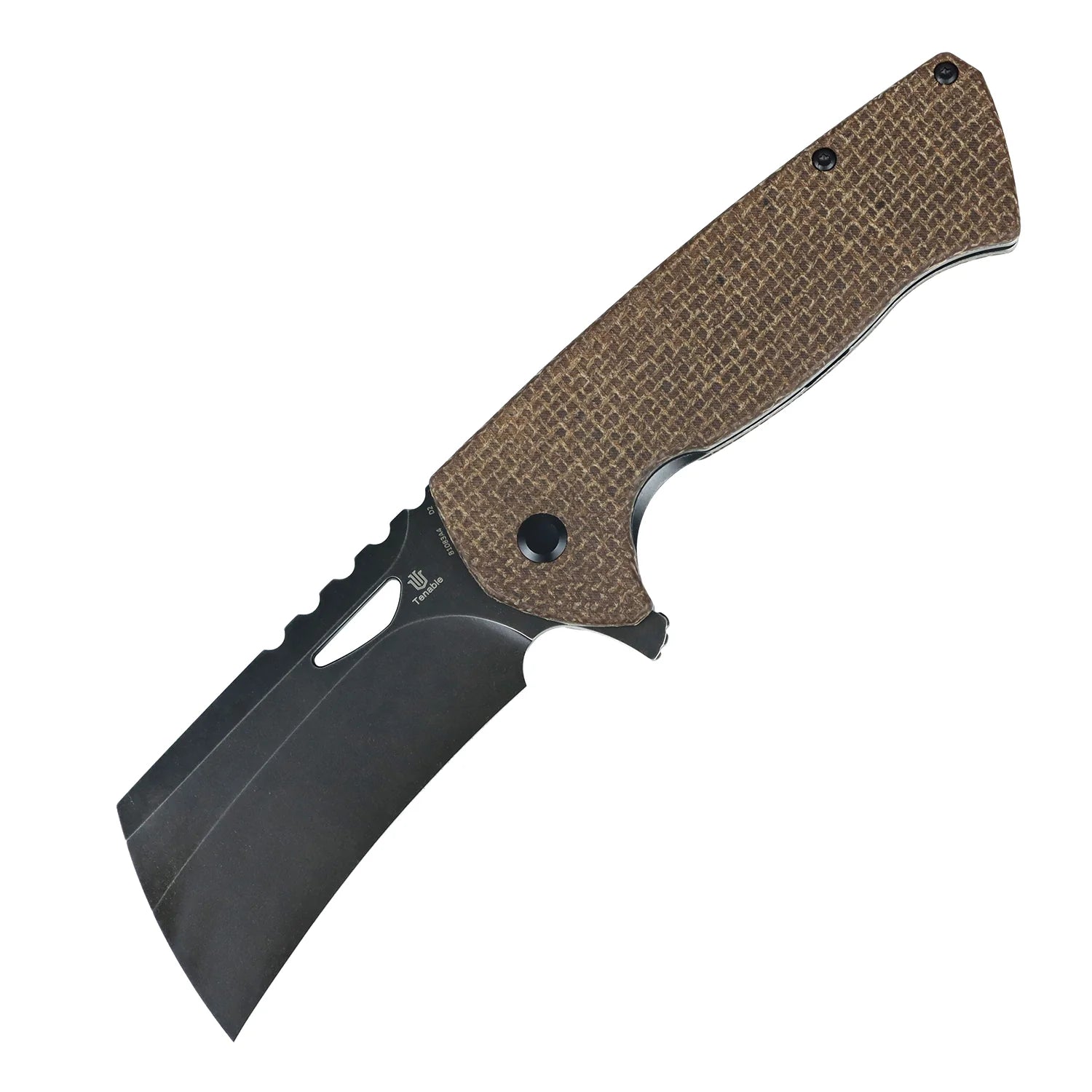 Tenable Leviathan B1083A4 D2 Blade Micarta Handle Liner Lock Folding Knife