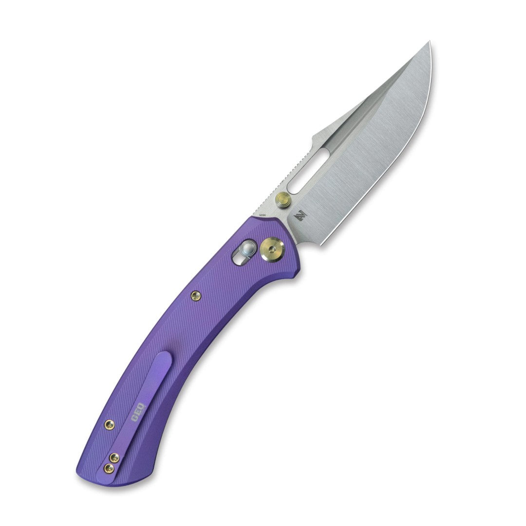 GEO Knife Strix GEO2510D M390 Blade Titanium Handle Crossbar Lock Folding Knife