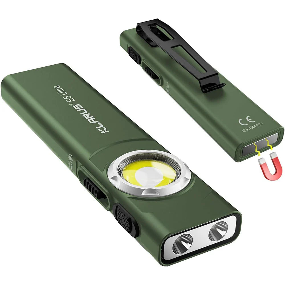 Klarus E5-Ultra 800 Lumens Flagship Ultra-Slim EDC with Triple Light Sources