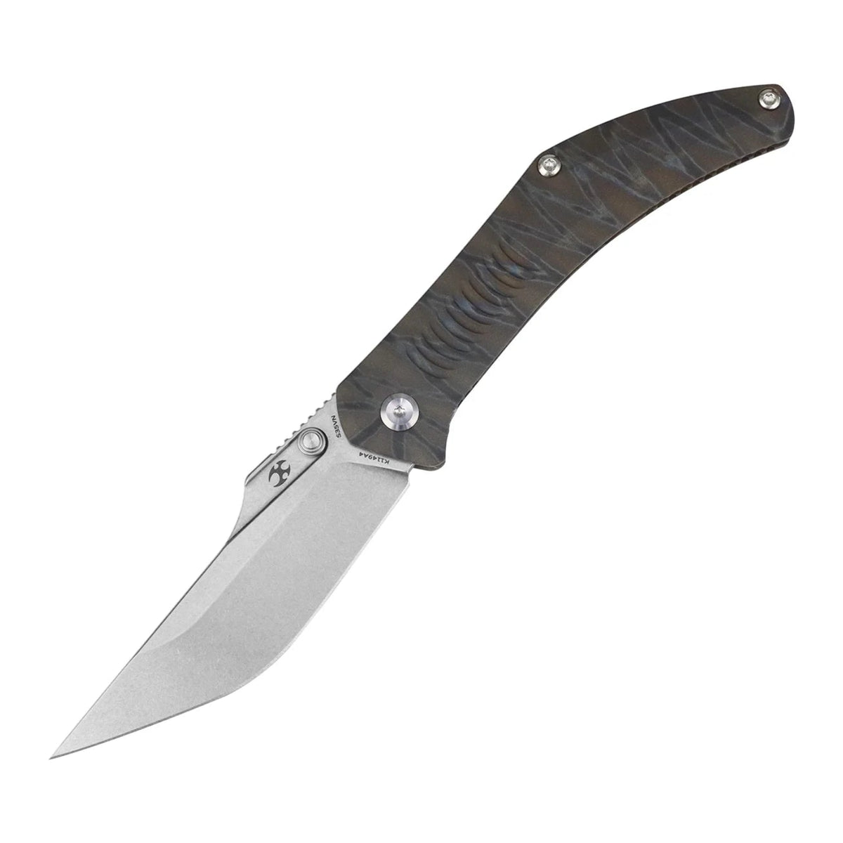 Kansept Navaja K1149A4 CPM-S35VN Blade Titanium Handle Frame Lock Folding Knife