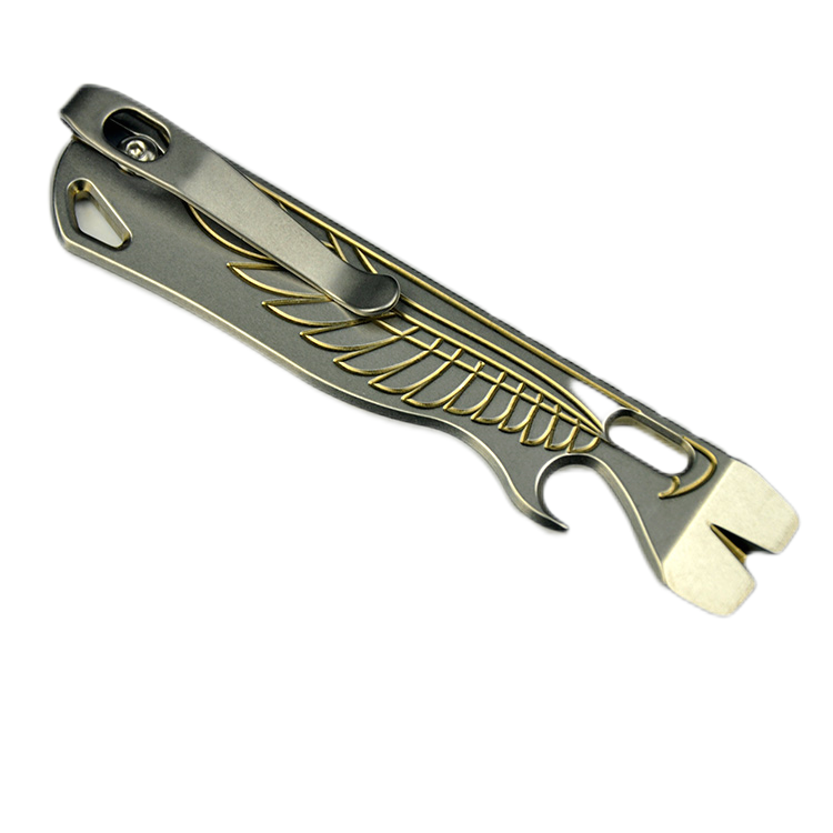 lynchNW V1.7 Double Wing Prybar 6AL-4V Titanium Anodization