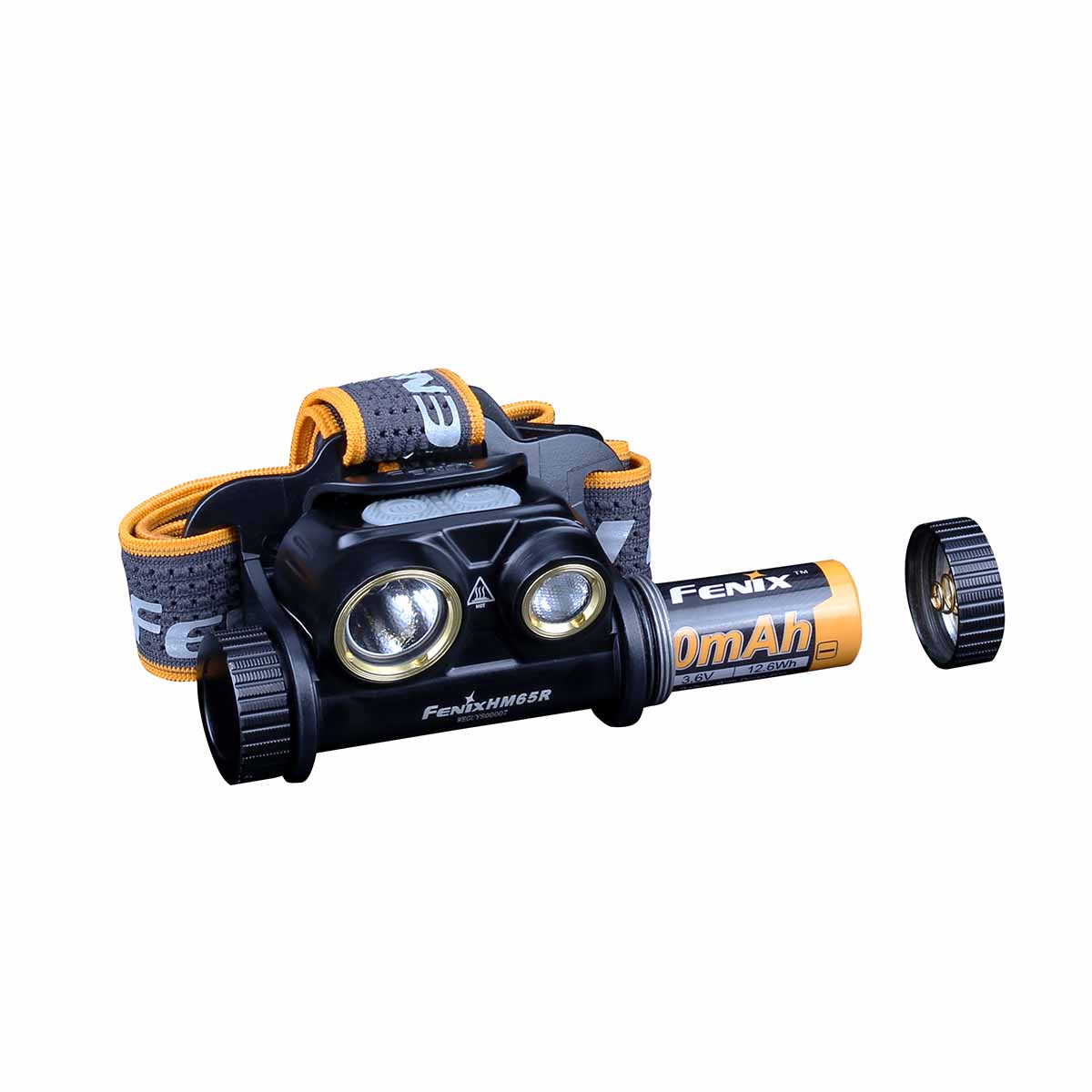 Fenix HM65R Rechargeable Headlamp 1400 Lumens Magnesium Alloy Dual Spotlight Floodlight