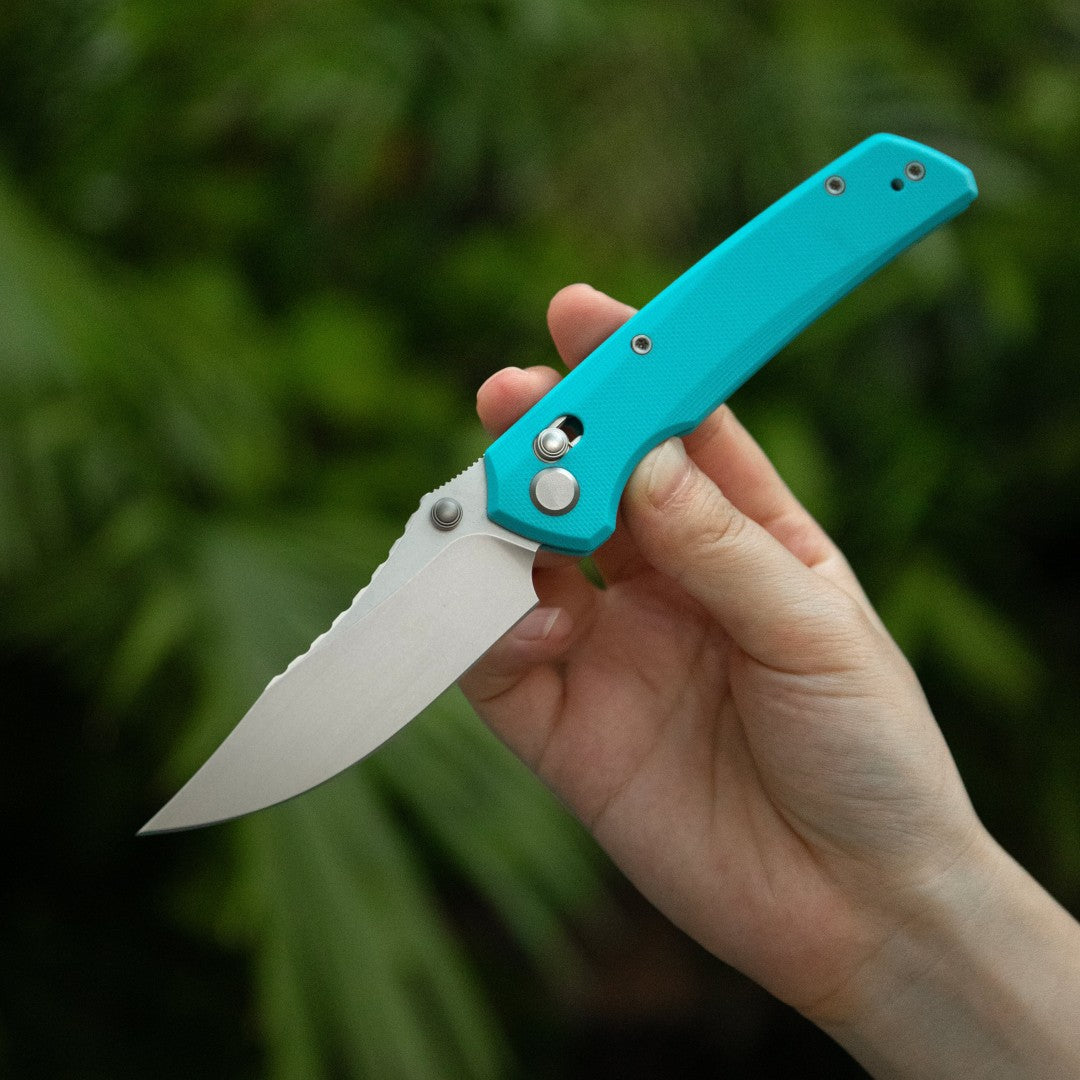 GEO Knife Cirex GEO2601B M390 Blade G10 Handle Crossbar Lock Folding Knife