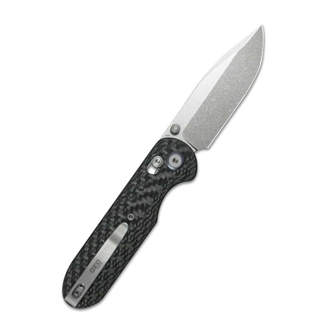 GEO Knife Ethereal Cutter GEO2402K M390 Blade Carbon FiberHandle Crossbar Lock Folding Knife
