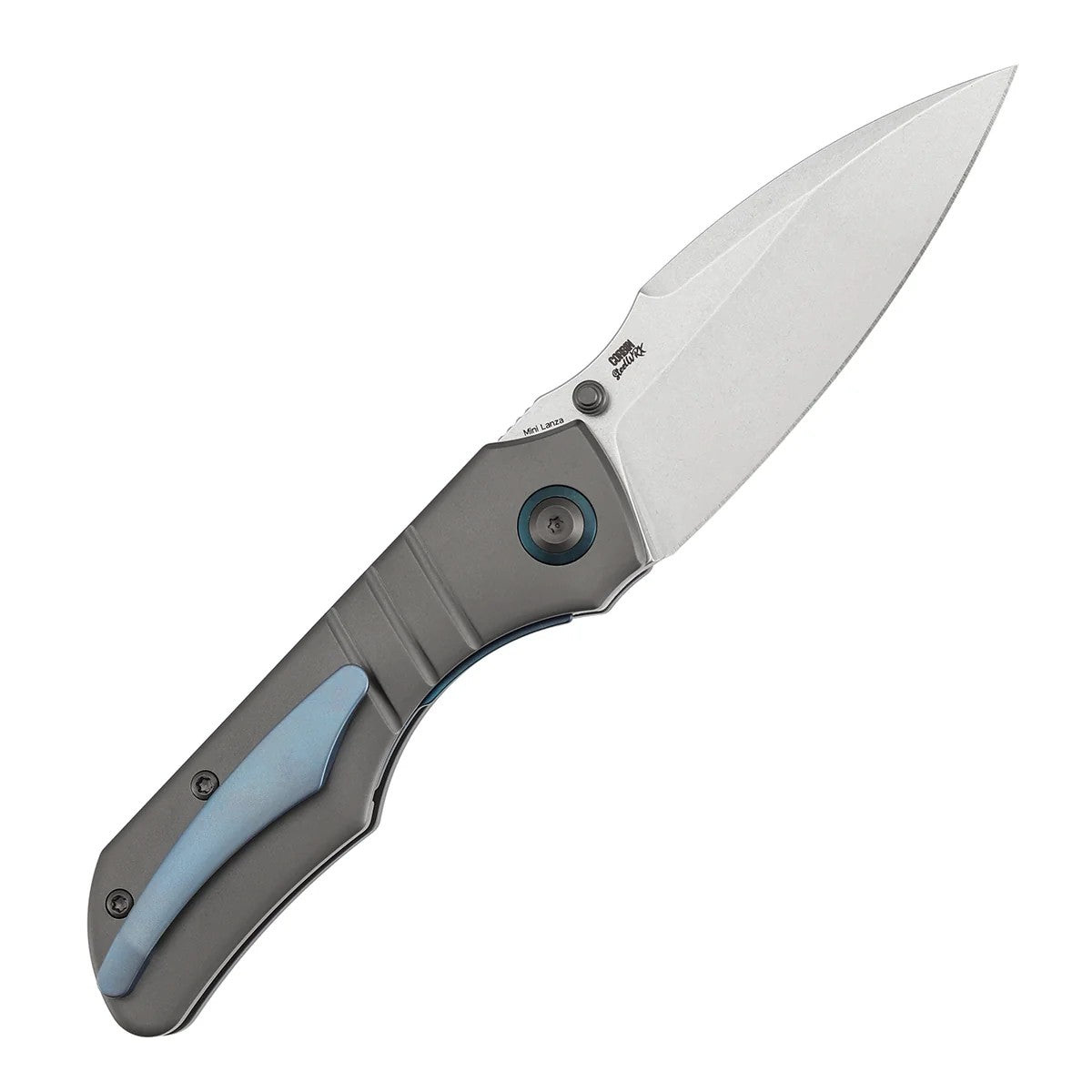 Kansept Mini Lanza K1116A1 CPM-20CV Blade Titanium Handle Nested Liner Lock Folding Knife