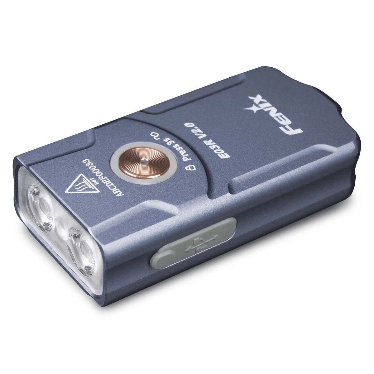 Fenix E03R V2 Keychain Flashlight 500 Lumens Red Light EDC Torch