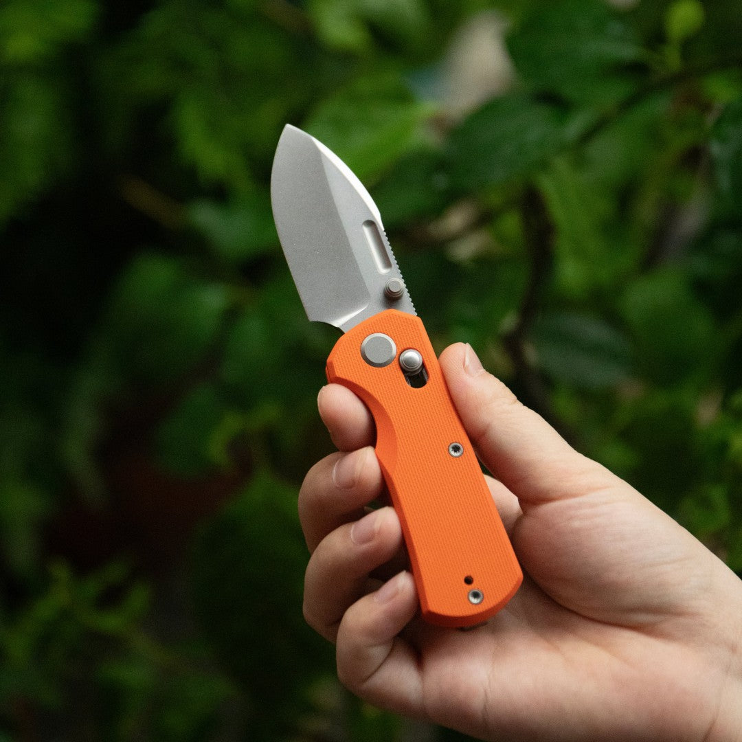 GEO Knife Belluf GEO2508D M390 Blade G10 Handle Crossbar Lock Folding Knife