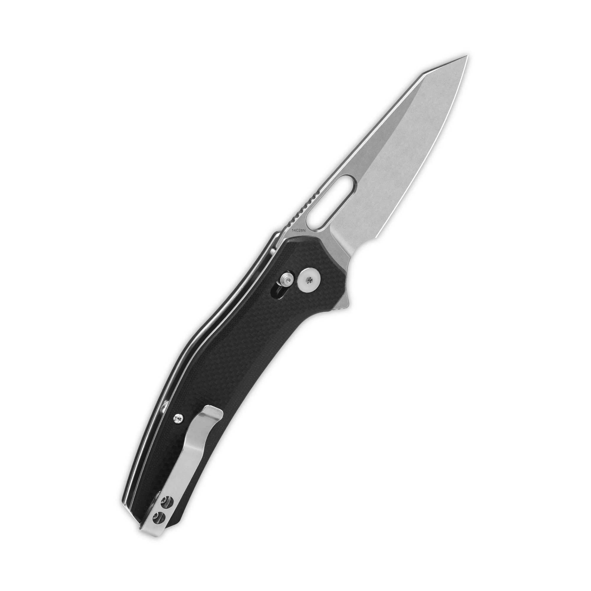 QSP Emu QS164-C2 14C28N Blade Black Coarse G10 Handle Glyde Lock Folding Knife