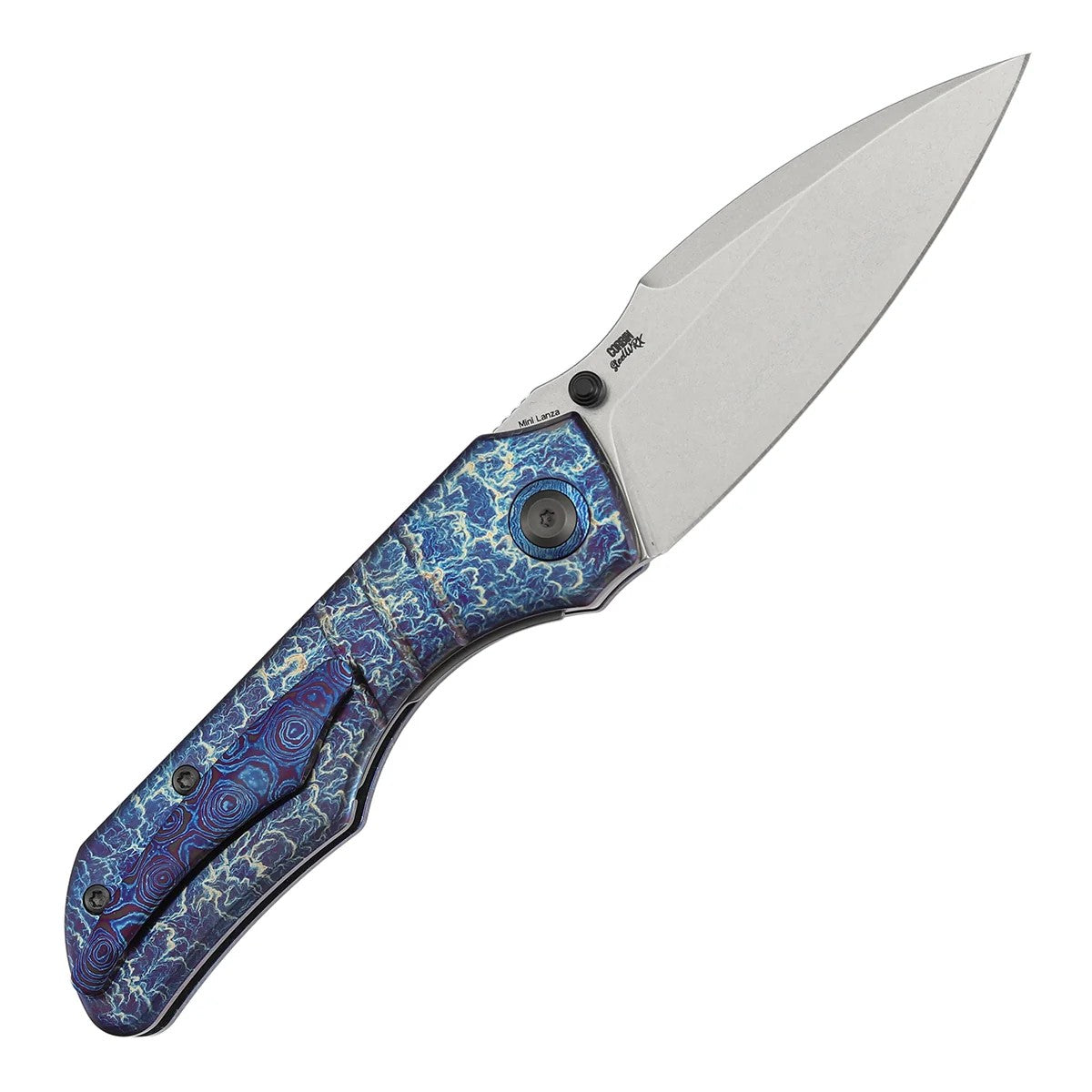 Kansept Mini Lanza K1116A3 CPM-20CV Blade Titanium Handle Nested Liner Lock Folding Knife