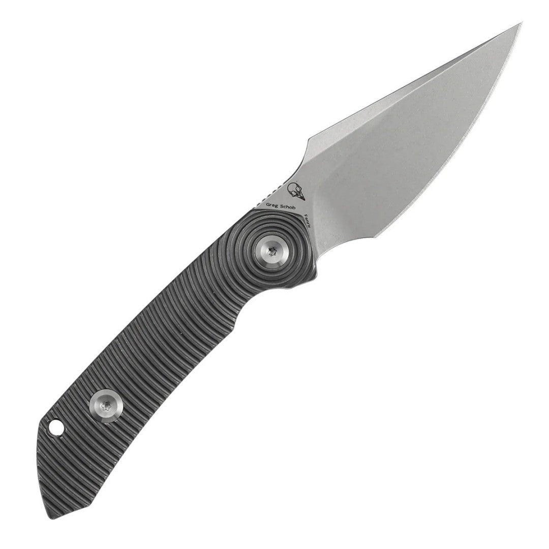 Kansept Fenrir KG3034A2 CPM-S35VN Blade Gray Anodized Titanium Handle Fixed Blade Knife