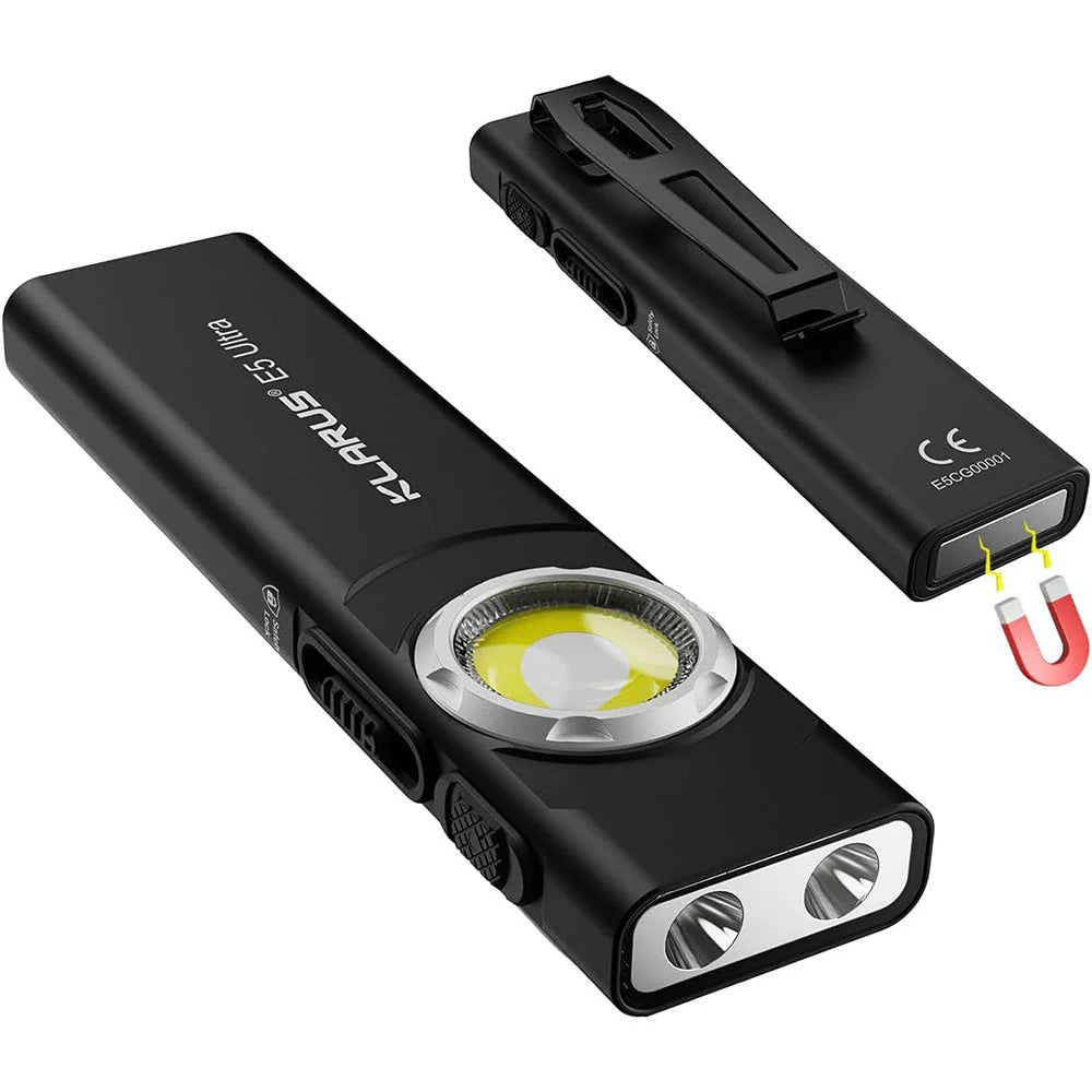 Klarus E5-Ultra 800 Lumens Flagship Ultra-Slim EDC with Triple Light Sources