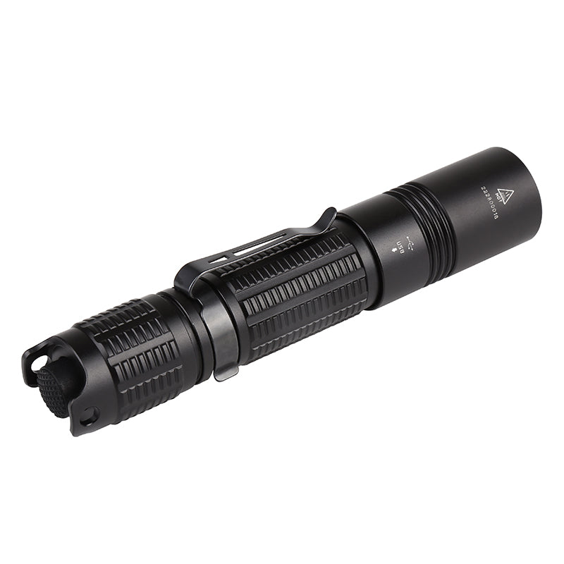 Jetbeam BC20TAC Rechargeable Tactical Flashlight 1100 Lumens CREE LED USB Type-C IPX8 Waterproof