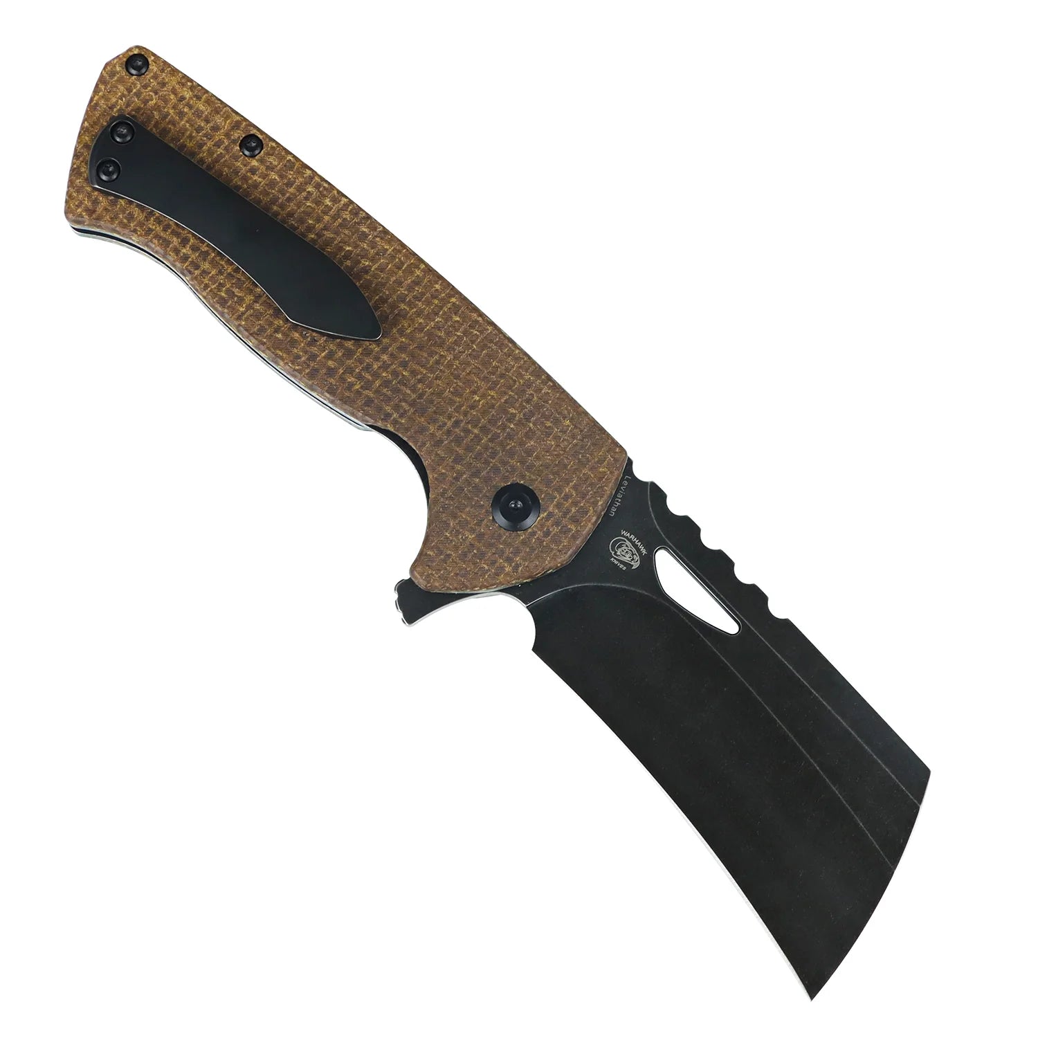 Tenable Leviathan B1083A4 D2 Blade Micarta Handle Liner Lock Folding Knife