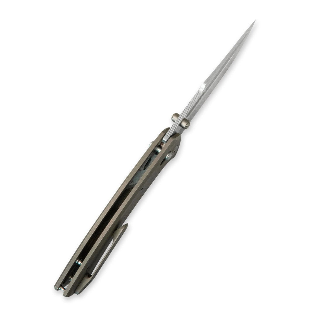 GEO Knife Strix GEO2510C M390 Blade Titanium Handle Crossbar Lock Folding Knife