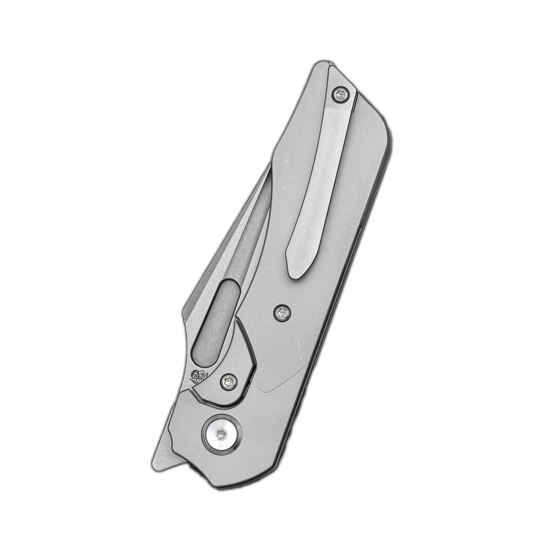 Bestech Dactyl BT2608B Magnacut Blade Titanium Handle Bolster Frame Lock Folding Knife