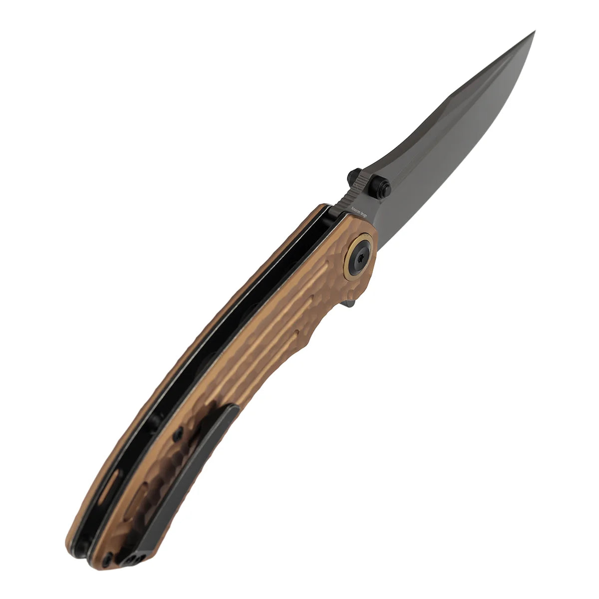 Kansept Pretatout K1032A7 CPM-S35VN Blade Golden Aluminum Handle Liner Lock Folding Knife