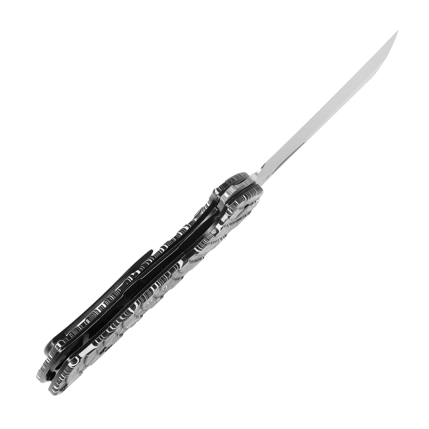 Tenable Leviathan B1083A2 Damascus Blade G-mascus Handle Liner Lock Folding Knife