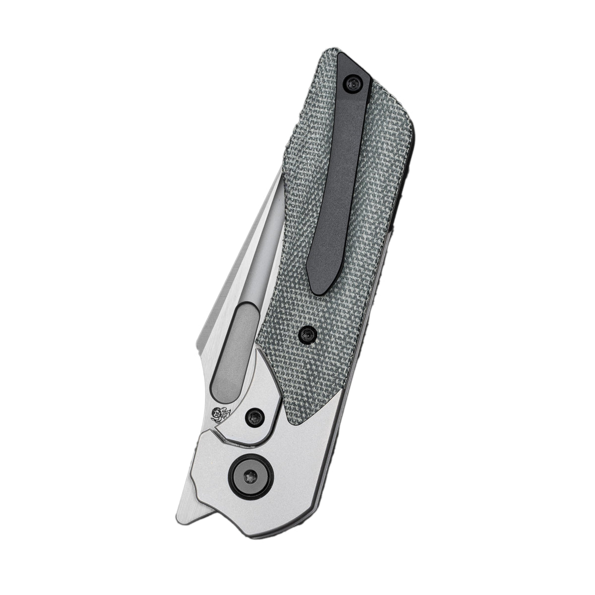 Bestech Dactyl BT2608A Magnacut Blade Titanium with Micarta Handle Bolster Frame Lock Folding Knife