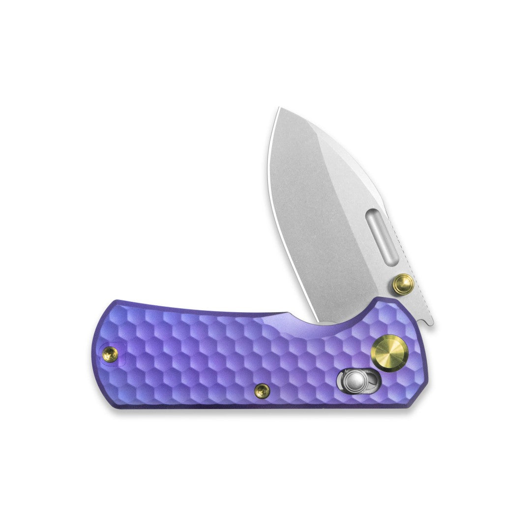 GEO Knife Belluf GEO2508J M390 Blade Titanium Handle Crossbar Lock Folding Knife