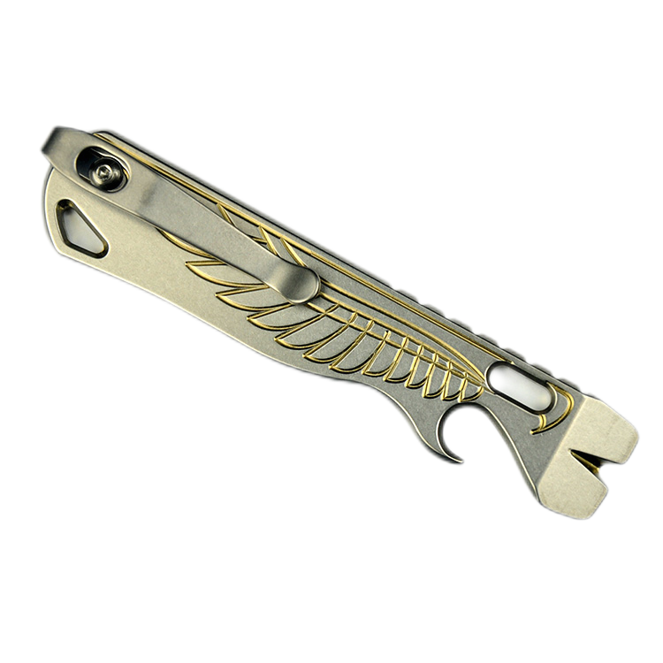 lynchNW V1.7 Double Wing Prybar 6AL-4V Titanium Anodization