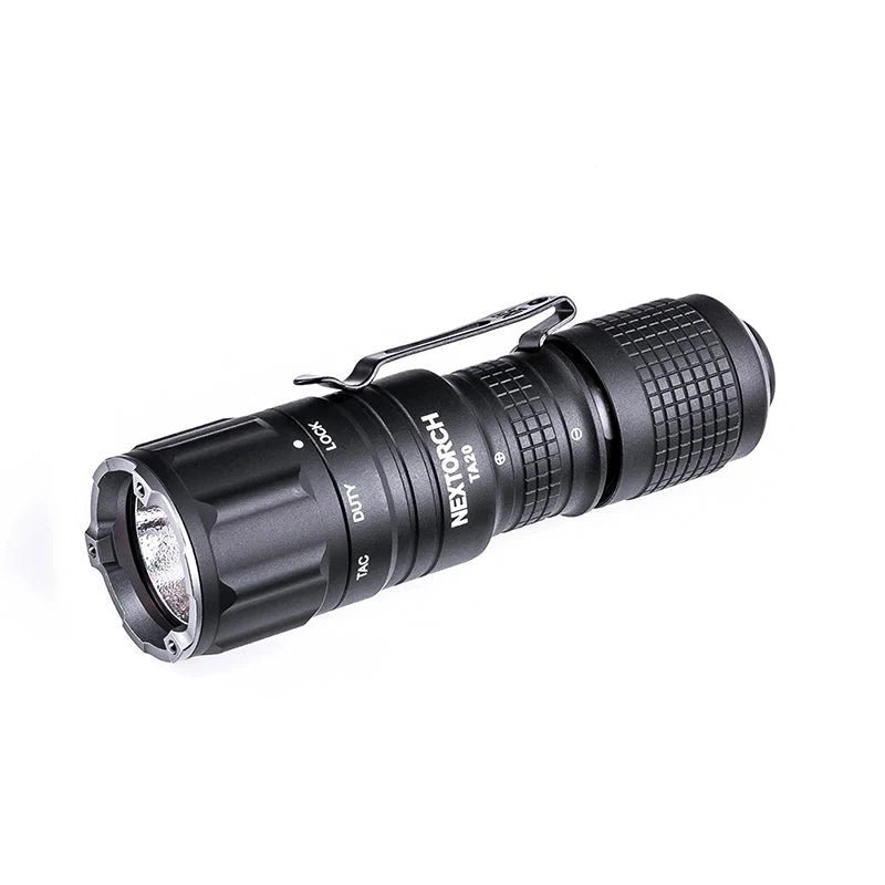 Nextorch TA20 Black 1000 Lumens Rechargeable Compact Pocket Tactical EDC Flashlight