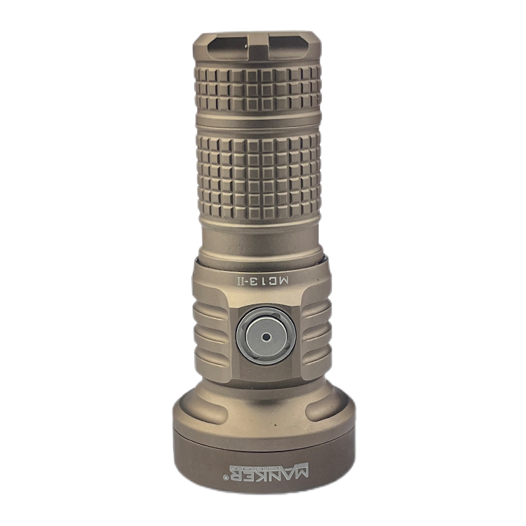 Mankerlight MC13 II SFT40 Edc Flashlight Dual Use 18650 and 18350 Battery PVD Sand