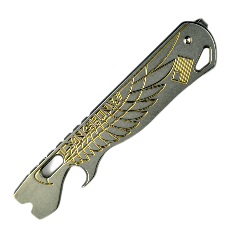 lynchNW V1.7 Double Wing Prybar 6AL-4V Titanium Anodization