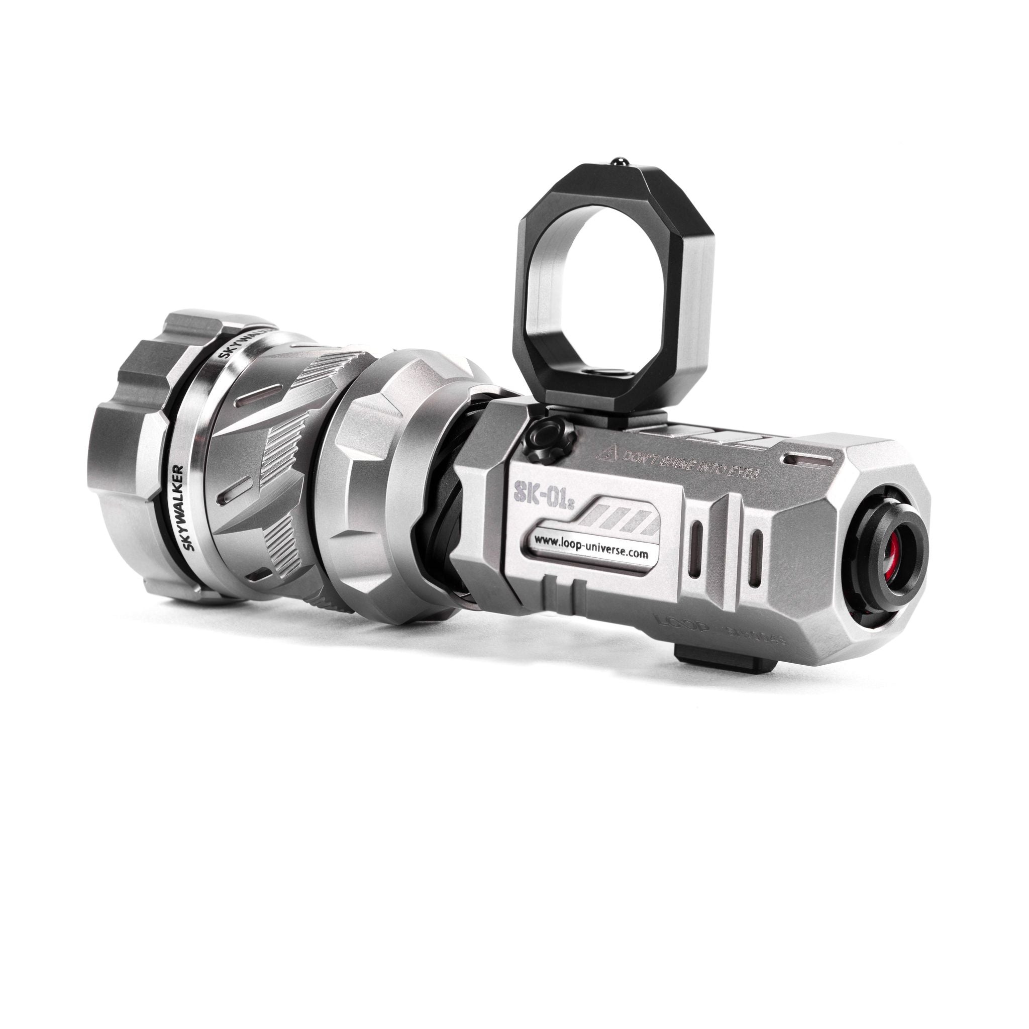 LOOP GEAR SK01s Skywalker Flashlight Focus Adjustable LEP Flashlight Titanium Alloy Silver