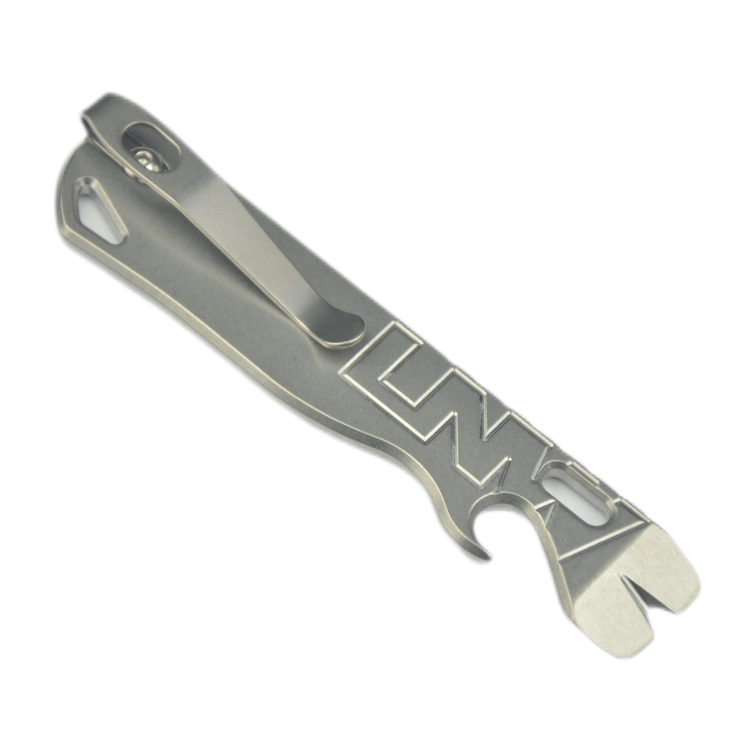 lynchNW V1.5 FEATHER Prybar 6AL-4V Titanium Stone Wash