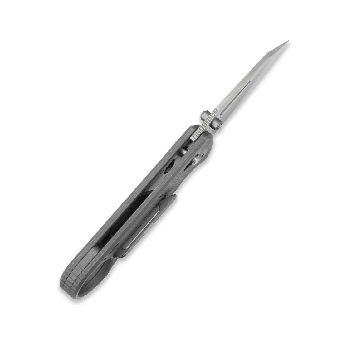 GEO Knife Aska GEO2511B M390 Blade Titanium Handle Crossbar Lock Folding Knife