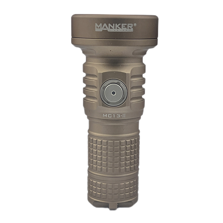 Mankerlight MC13 II SFT40 Edc Flashlight Dual Use 18650 and 18350 Battery PVD Sand