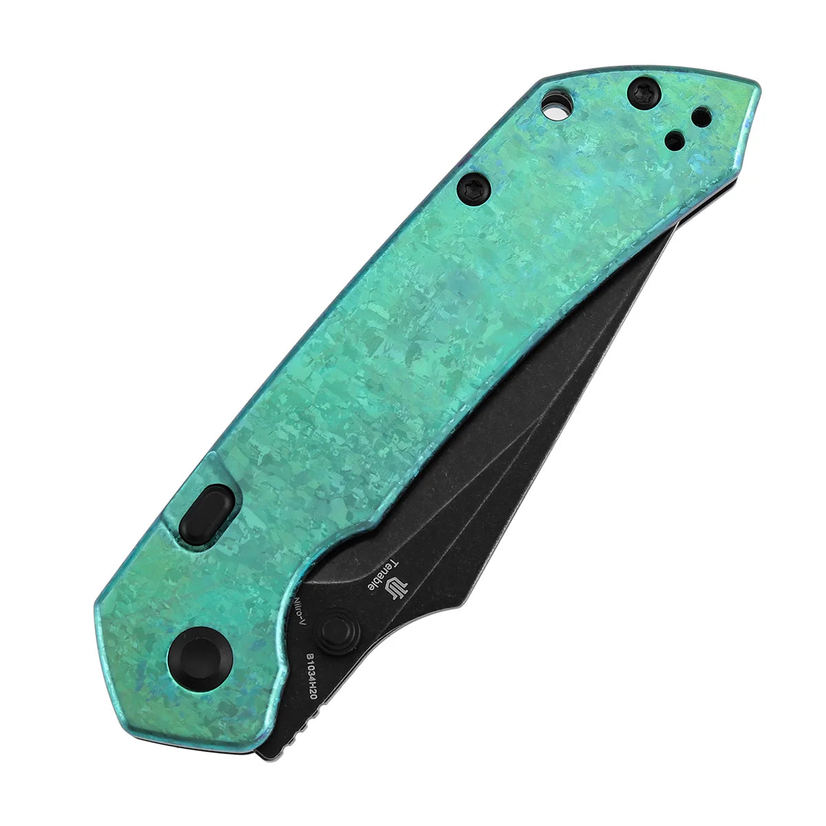 Tenable Fenrir B1034H20 Nitro-V Blade Titanium Handle Top Liner Lock Folding Knife