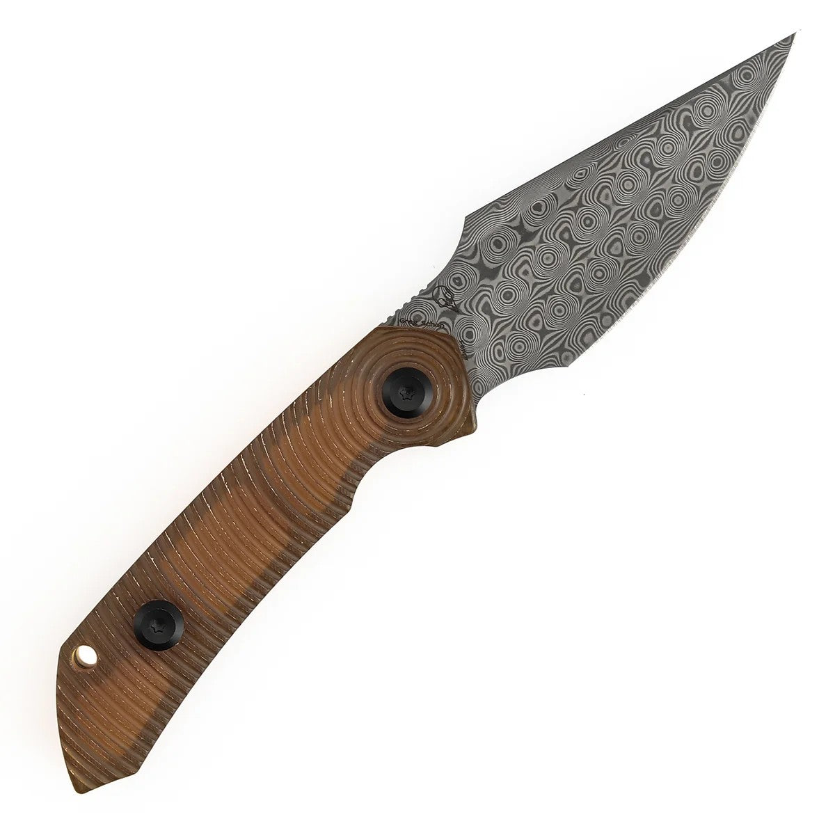 Kansept Fenrir KG3034A1 Damascus Blade PEI Handle Fixed Blade Knife