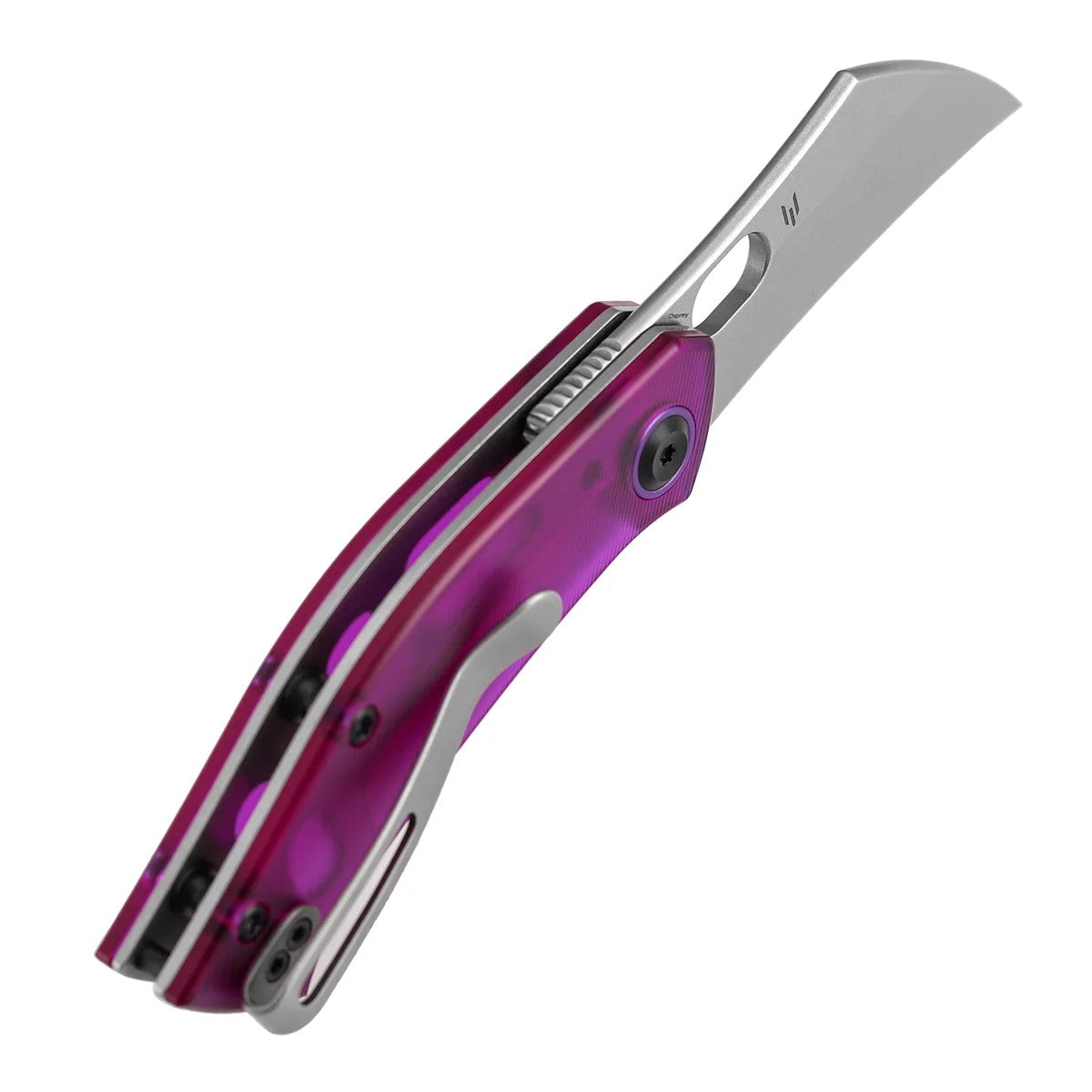 Tenable Osprey B2087A1 Stonewashed Nitro-V Blade Purple PC Handle Liner Lock Folding Knife