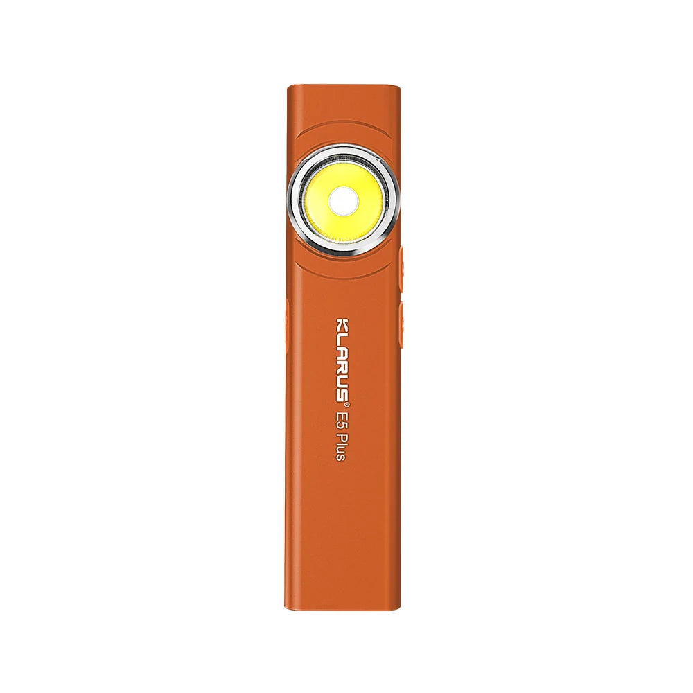 Klarus E5 Plus 650 Lumens Ultra Slim Dual-Switch Triple Lights Magnetic EDC Flashlight